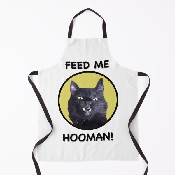 Item preview, Feed Me Hooman Funny Cat Photograph designed and sold by ABeasEyeView.