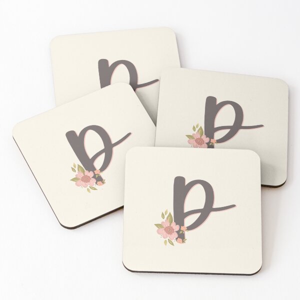 Item preview, Sweet Floral Initial P designed and sold by Willow & Grace Designs.