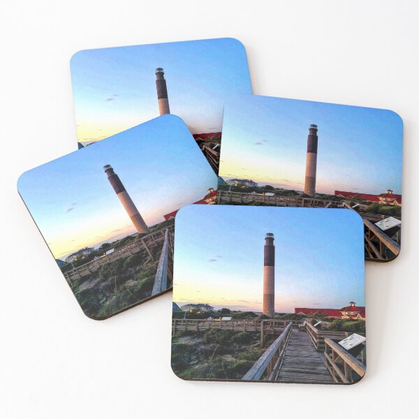 Item preview, Sunset at the Coastal Lighthouse Oak Island, NC designed and sold by Capture Me Gifts.