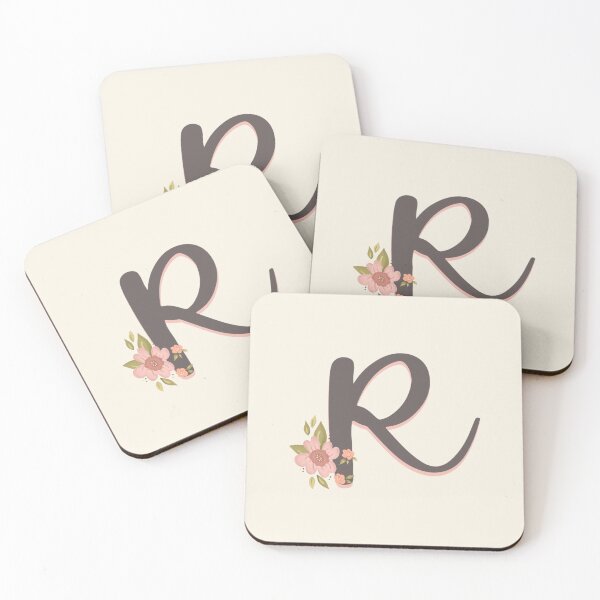 Item preview, Sweet Floral Initial R designed and sold by Willow & Grace Designs.