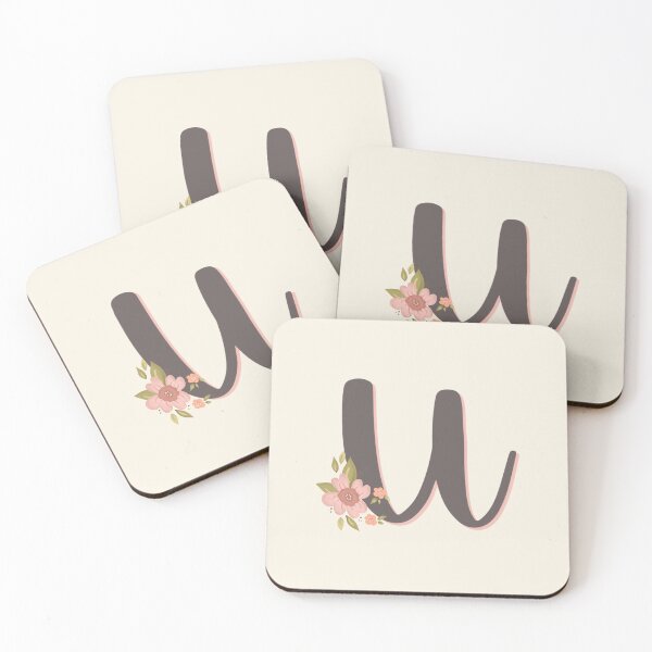 Item preview, Sweet Floral Initial U designed and sold by Willow & Grace Designs.