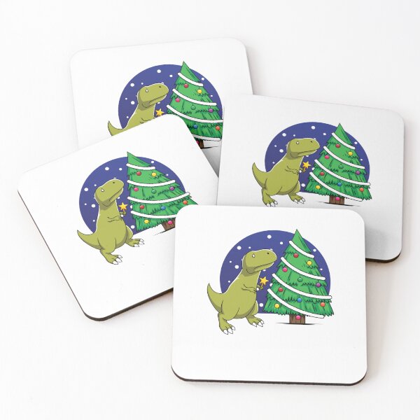 Item preview, The Struggle T Rex Dinosaur Christmas Tree designed and sold by jennyjeffried.