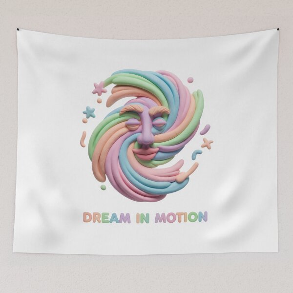 Item preview, Dream in Motion Rainbow Clay Face designed and sold by lorand-designs.