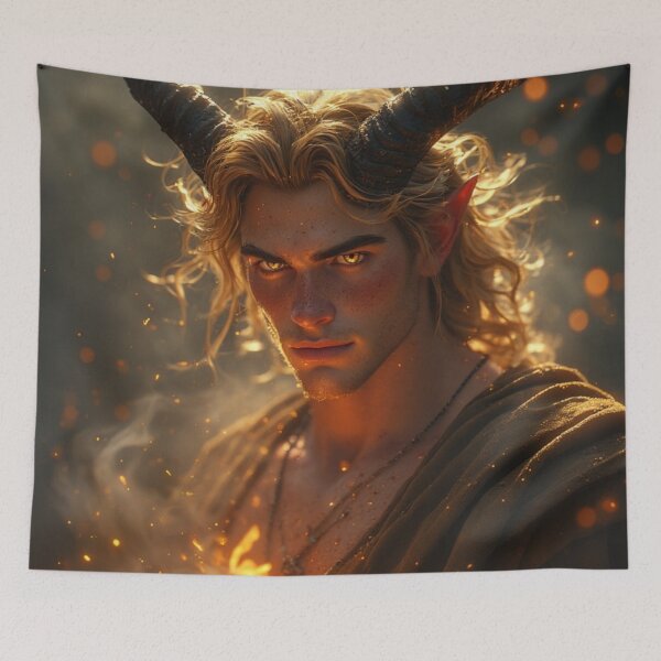 Item preview, Shadowfire God: Handsome Portrait of Divine Allure and Power designed and sold by David R Sawin The Architects Of Eden.