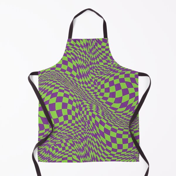 Item preview, Trippy Melted Checkerboard Optical Illusion Pattern designed and sold by DreamLeafCo.