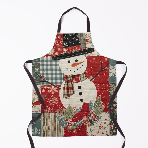 Item preview, Faux Yarn Patchwork Snowman Christmas Faux Yarn Embroidery designed and sold by Thread&Fable.