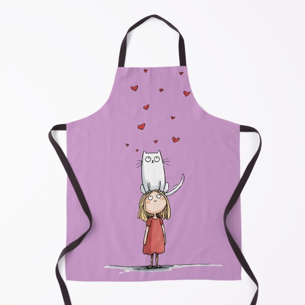 Item preview, Hearts, cat, girl designed and sold by Brendon987.