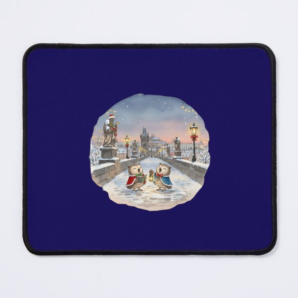 Item preview, Prague Caroling Owls on Charles Bridge  designed and sold by FixwellStudio.