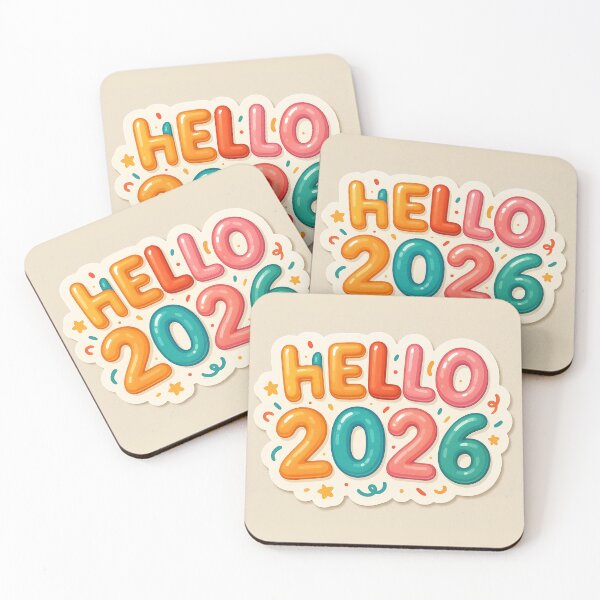 Item preview, Hello 2026 Colorful Lettering designed and sold by SassyArtistry.