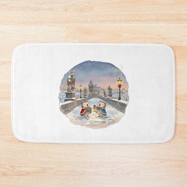 Item preview, Prague Caroling Owls on Charles Bridge  designed and sold by FixwellStudio.