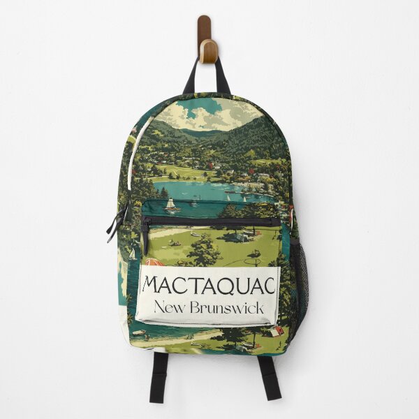 Item preview, Mactaquac — New Brunswick Vintage Lakeside Sailing Art Print designed and sold by TuncGK.