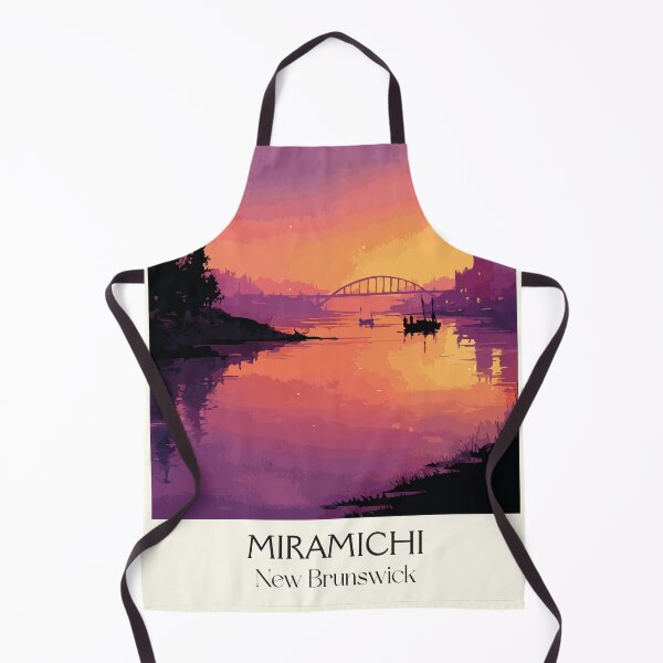 Artikelvorschau, Miramichi – New Brunswick Retro Sunset River Kunstdruck entworfen und verkauft von TuncGK.
