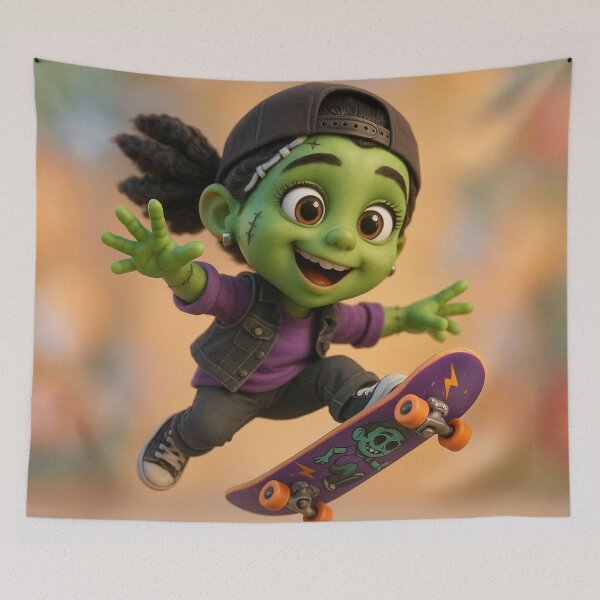 Item preview, Skater Frankenstein Girl designed and sold by Sillytoe.