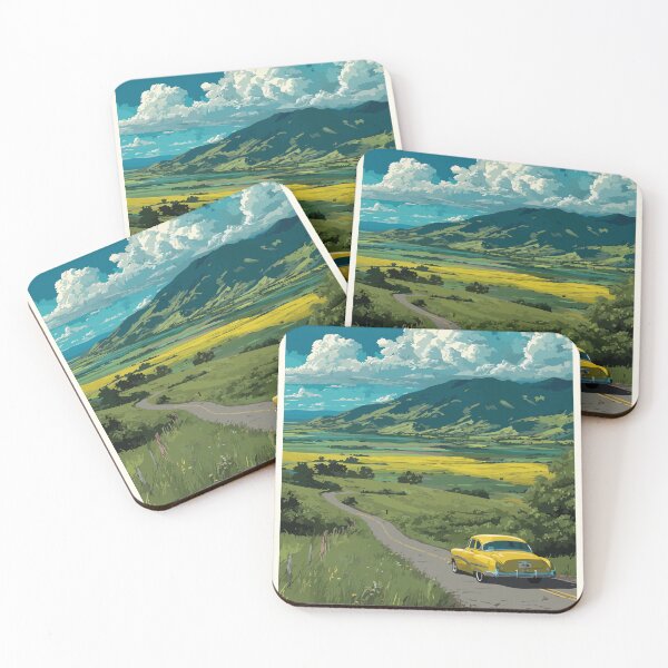 Item preview, Moncton — New Brunswick Retro Rural Valley Drive Art Print designed and sold by TuncGK.