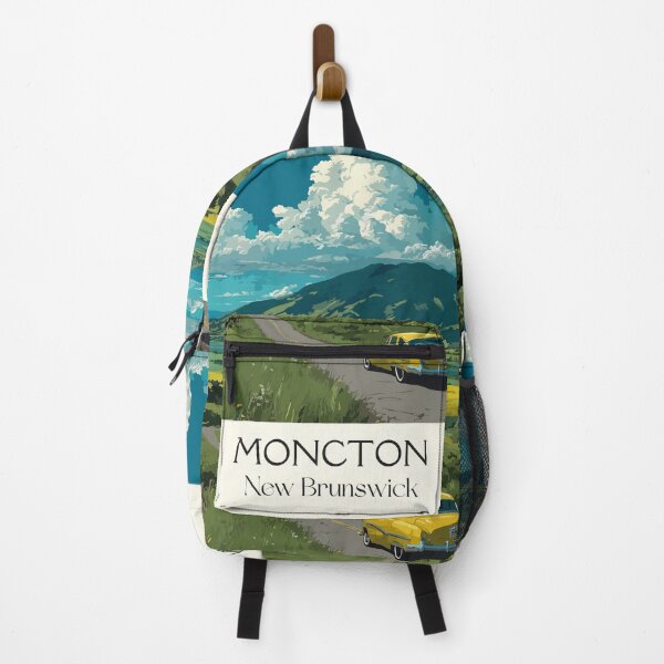 Item preview, Moncton — New Brunswick Retro Rural Valley Drive Art Print designed and sold by TuncGK.