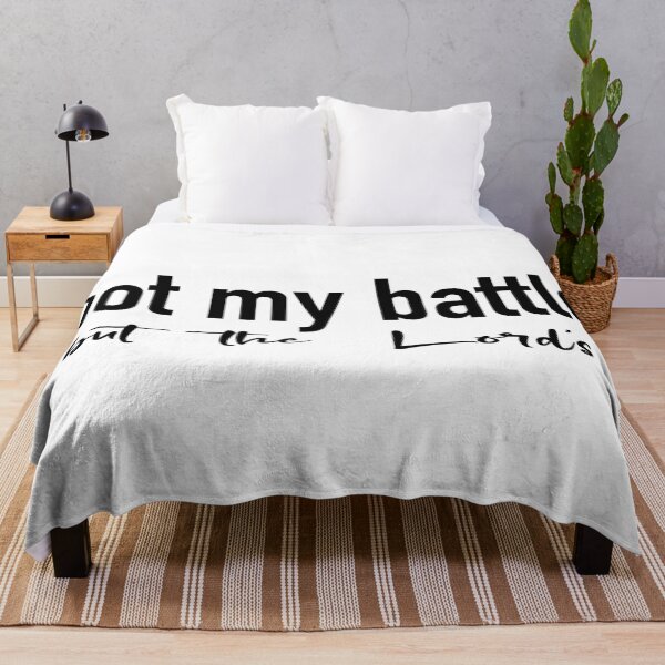 Item preview, Not my Battle - faith based art designed and sold by Willow & Grace Designs.