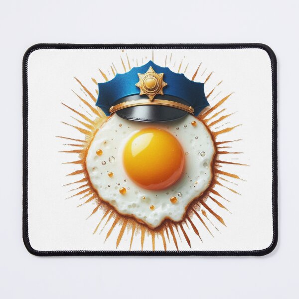 Item preview, Fried egg as a police badge designed and sold by LP-ART by Lutz Peter.