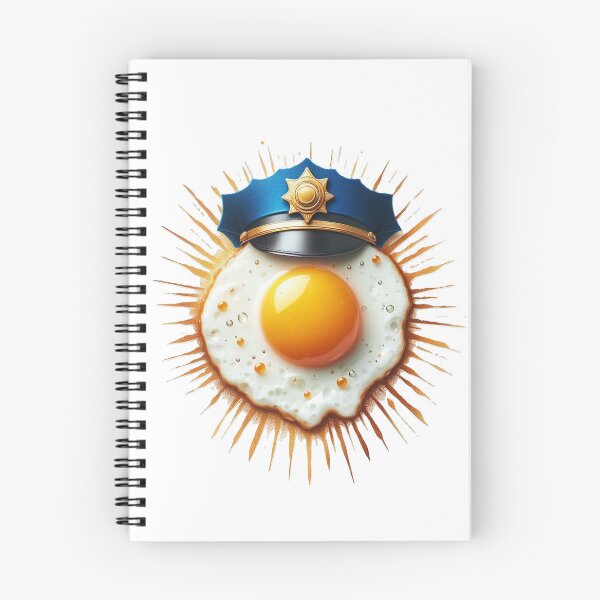 Item preview, Fried egg as a police badge designed and sold by LP-ART by Lutz Peter.