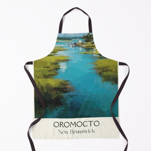 Item preview, Oromocto — New Brunswick Pastel Marshland Waterway Art Print designed and sold by TuncGK.