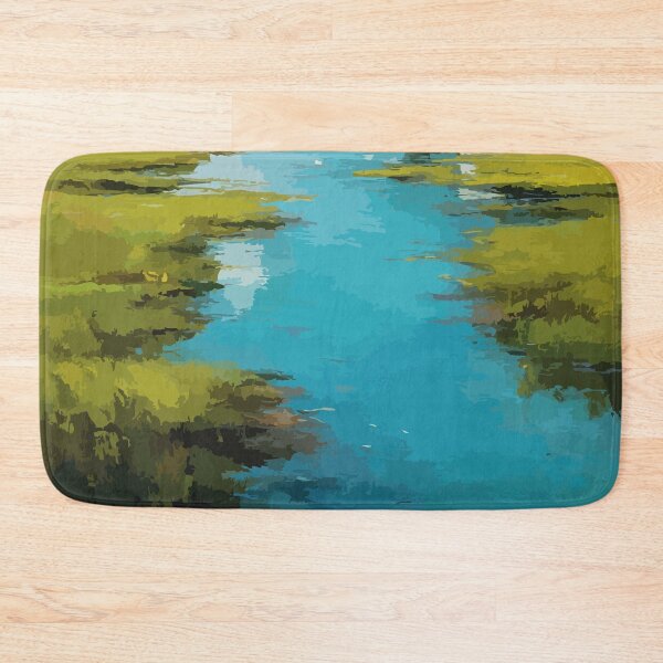 Item preview, Oromocto — New Brunswick Pastel Marshland Waterway Art Print designed and sold by TuncGK.