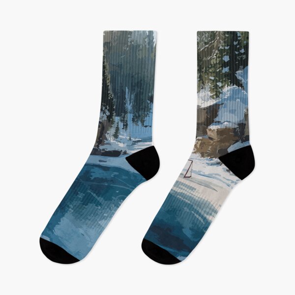 Item preview, Plaster Rock — New Brunswick Winter Forest Lake Art Print designed and sold by TuncGK.