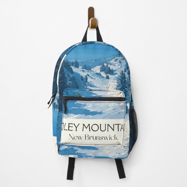 Item preview, Poley Mountain — New Brunswick Vintage Snowy Ski Valley Art Print designed and sold by TuncGK.