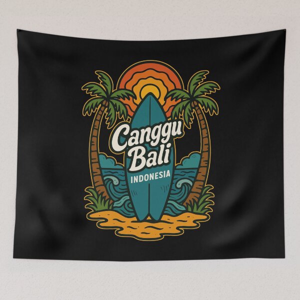 Item preview, Canggu Bali Indonesia Retro Travel designed and sold by TomFrontierArt.