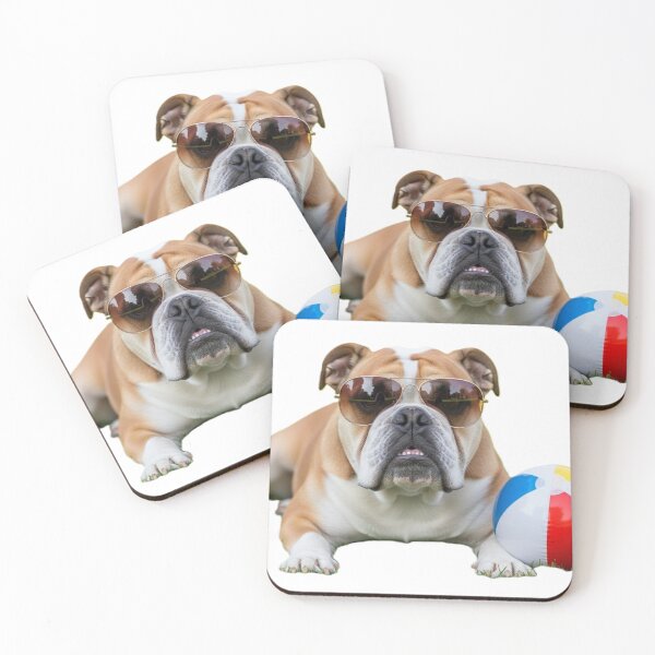 Item preview, Dogs wearing sunglasses - Relaxed Bulldog designed and sold by josiasalves65.