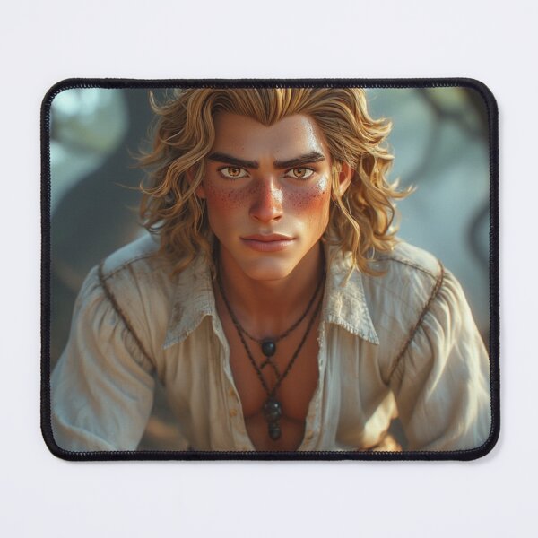 Item preview, Fantasy Buccaneer God: Handsome Pirate Rogue Portrait designed and sold by David R Sawin The Architects Of Eden.