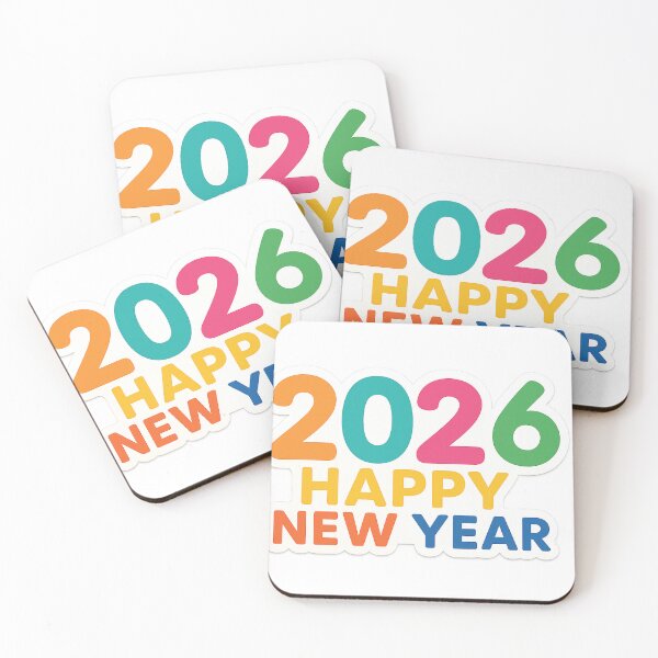 Item preview, 2026 Happy New Year Colorful Text designed and sold by SassyArtistry.