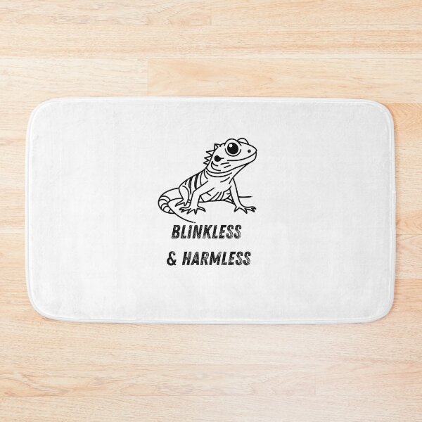 Item preview, Blinkless & Harmless – Cute Gecko/Lizard Reptile Quote designed and sold by Panoramax.