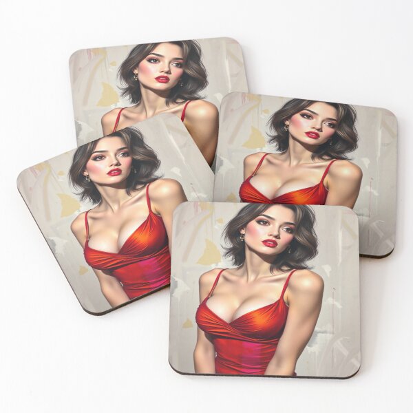 Item preview, Woman in Red | Canvas 15 designed and sold by KasaHunterHarem.