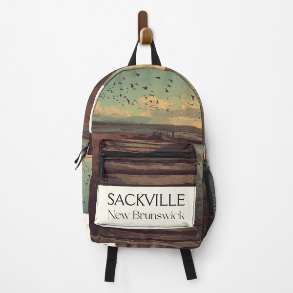 Item preview, Sackville — New Brunswick Vintage Marsh Boardwalk Art Print designed and sold by TuncGK.