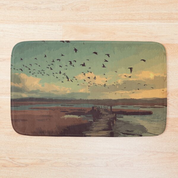 Item preview, Sackville — New Brunswick Vintage Marsh Boardwalk Art Print designed and sold by TuncGK.