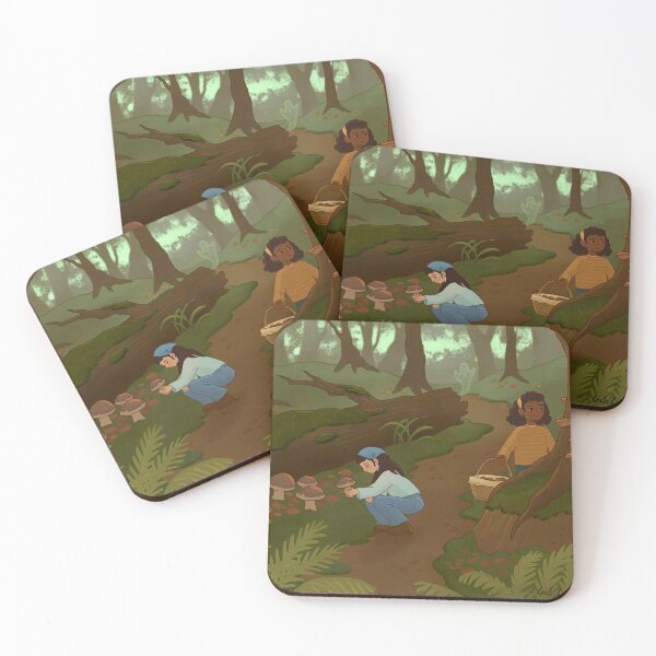 Item preview, Mushroom Foragers designed and sold by isabelcoxon.