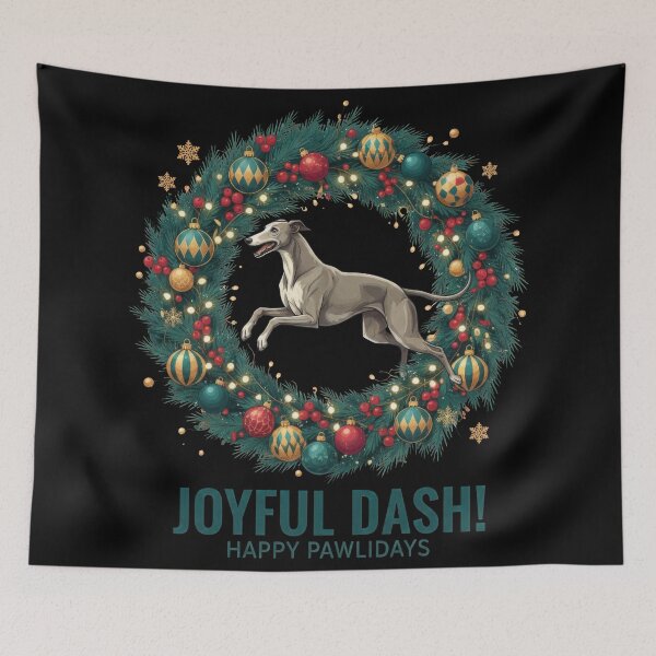 Item preview, Joyful Dash Leaping 3D Wreath designed and sold by zoughlal.