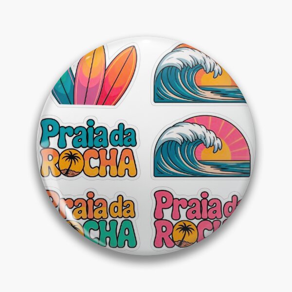 Item preview, Praia da Rocha Surf Stickers – Algarve Portugal Vibes designed and sold by vivaportugalstore.