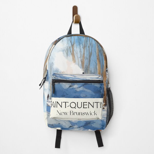 Item preview, Saint-Quentin — New Brunswick Winter Cabin Forest Art Print designed and sold by TuncGK.