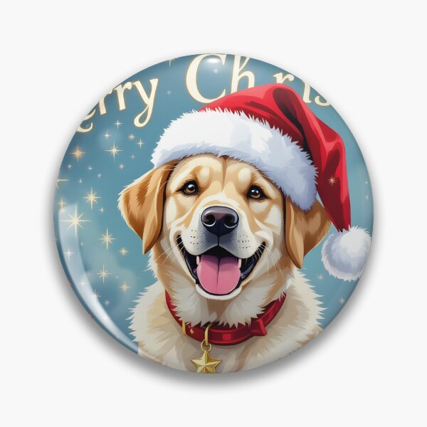 Item preview, Sweet Golden in a Santa hat,Merry Christmas designed and sold by Magixa.