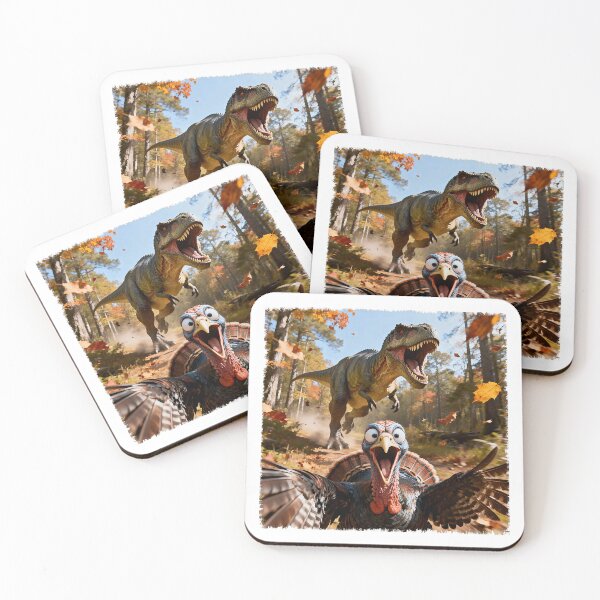 Item preview, Wild Turkey Selfie Moment With T Rex Chase designed and sold by kienoy.