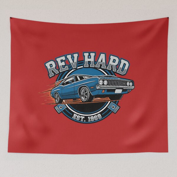 Item preview, Rev Hard '69 Muscle Car designed and sold by InkWeaveShop.