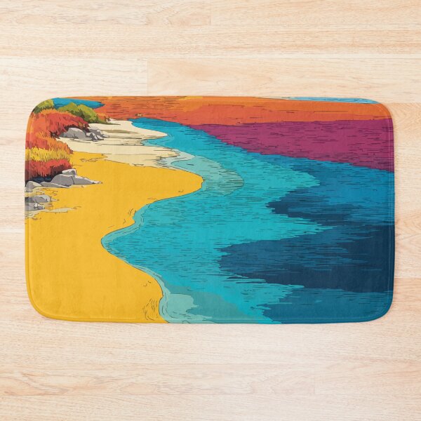 Item preview, Shediac — New Brunswick Pastel Coastal Sandbar Art Print designed and sold by TuncGK.