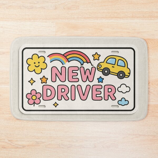 Item preview, New Driver Cute License Plate designed and sold by SassyArtistry.