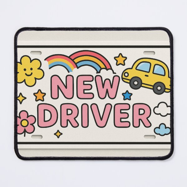 Item preview, New Driver Cute License Plate designed and sold by SassyArtistry.