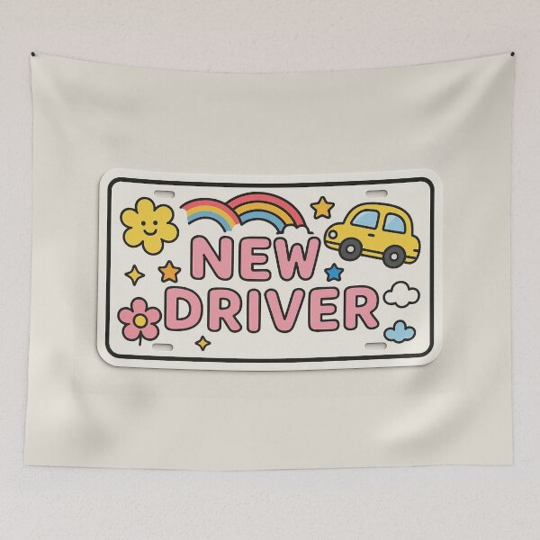 Item preview, New Driver Cute License Plate designed and sold by SassyArtistry.