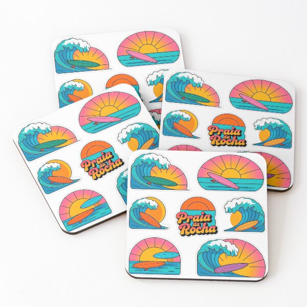 Item preview, Praia da Rocha Surf Sunset Stickers Portugal designed and sold by vivaportugalstore.