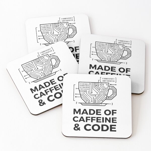 Item preview, Made of Caffeine & Code designed and sold by Feral Feline.