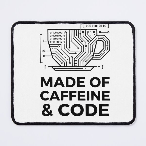 Item preview, Made of Caffeine & Code designed and sold by Feral Feline.