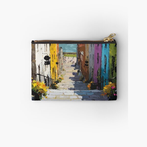 Item preview, St. Andrews — New Brunswick Pastel Seaside Wharf Art Print designed and sold by TuncGK.