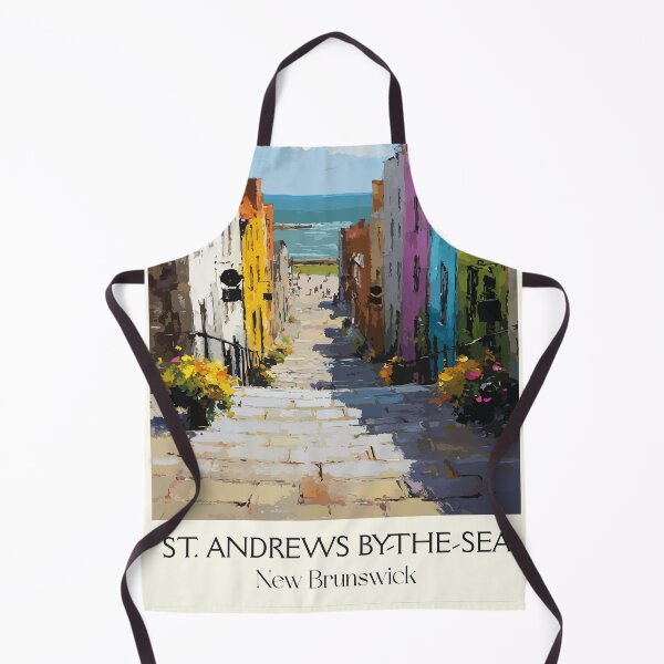 Item preview, St. Andrews — New Brunswick Pastel Seaside Wharf Art Print designed and sold by TuncGK.